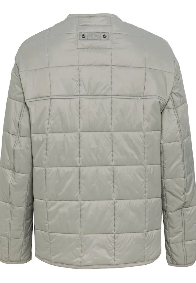 Steppjacke aus recyceltem Polyester light sage