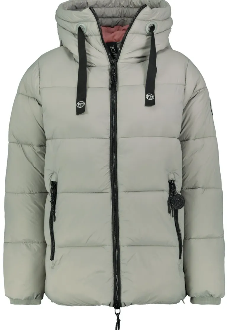 Steppjacke forest fog green
