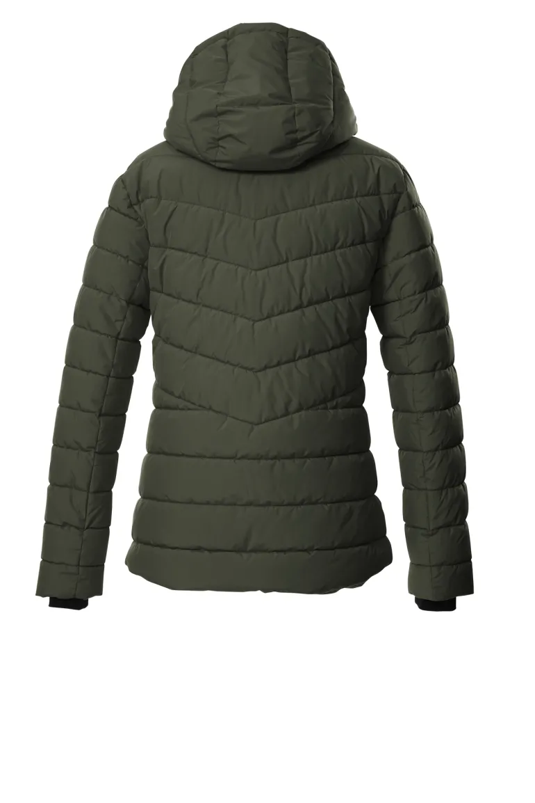 Steppjacke mit abzippbarer Kapuze 00733 oliv