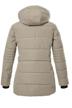 Steppjacke mit abzippbarer Kapuze 00161-hellbeige1