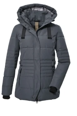 Steppjacke mit abzippbarer Kapuze 00843 sturm