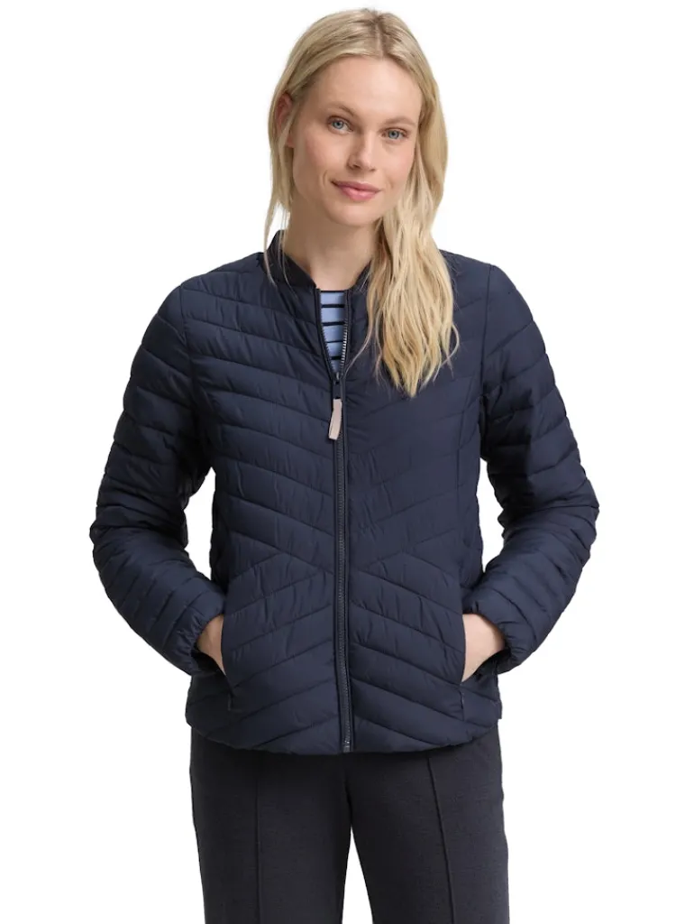 Steppjacke mit Bomberkragen sky captain blue