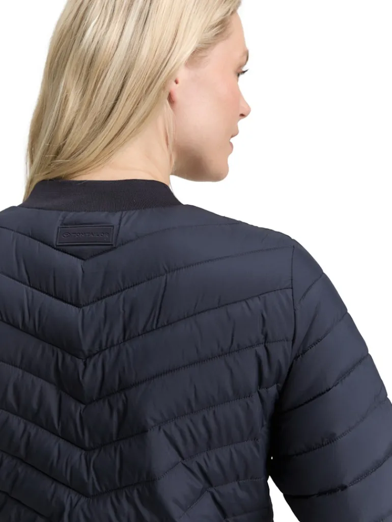 Steppjacke mit Bomberkragen sky captain blue