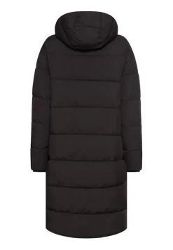 Steppmantel mit Kapuze black