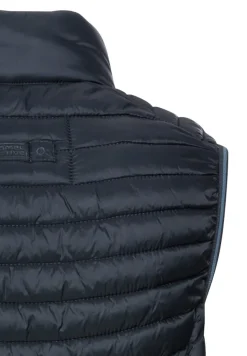 Steppweste aus recyceltem Polyamid navy