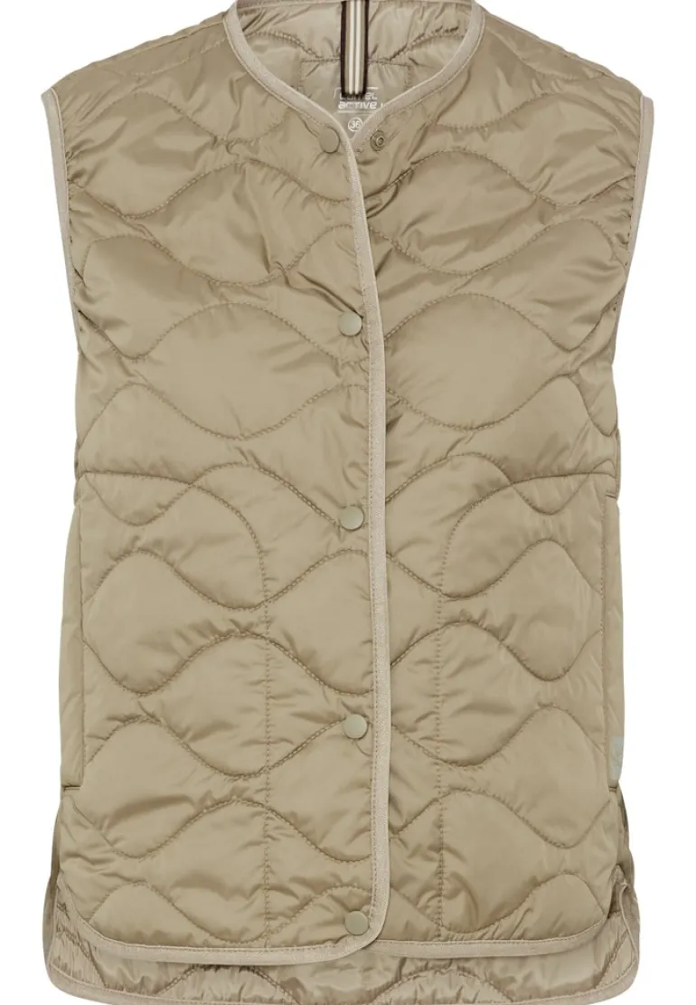 Steppweste aus recyceltem Polyester sage