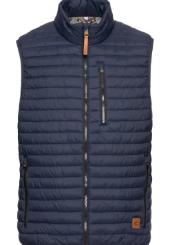 Steppweste aus recyceltem Polyamid night blue