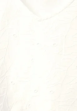 Stickerei Bluse mit 3/4 Arm vanilla white