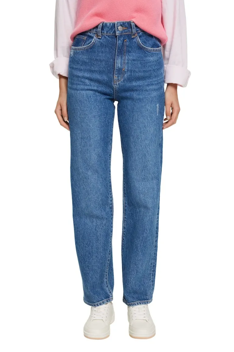 Straight Leg Jeans blue dark washed
