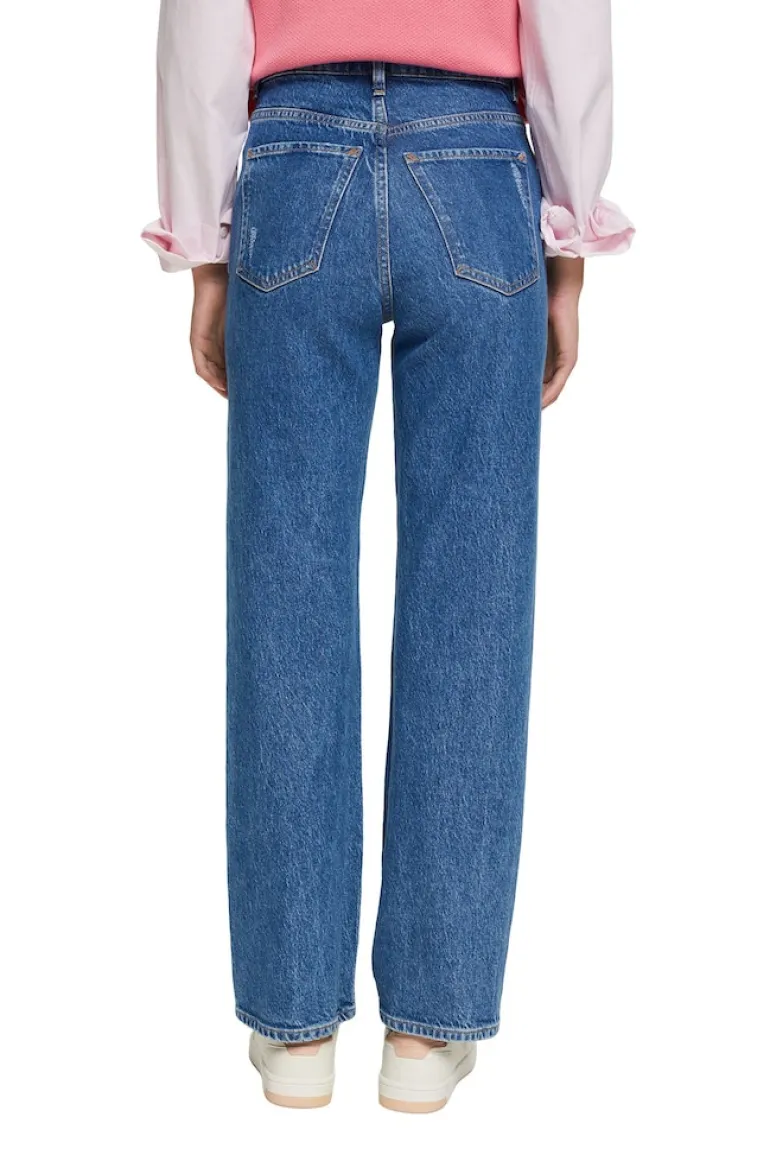Straight Leg Jeans blue dark washed
