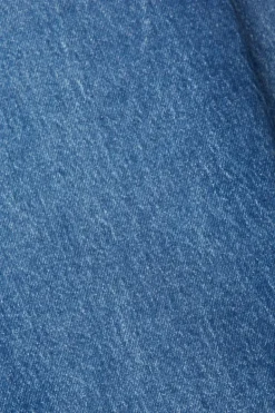 Straight Leg Jeans blue dark washed