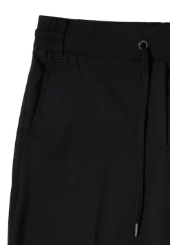 Straight Leg Jersey-Hose black