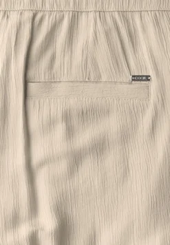 Straight Leg Strukturhose boulder beige