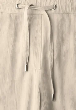 Straight Leg Strukturhose boulder beige
