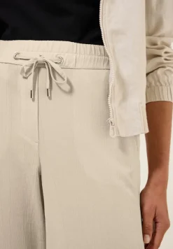 Straight Leg Strukturhose boulder beige