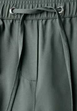 Straight Leg Viskose Hose dark balmy khaki