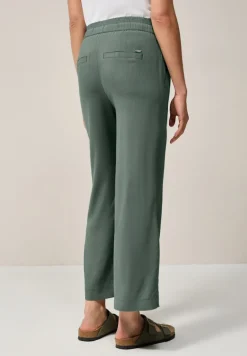 Straight Leg Viskose Hose dark balmy khaki