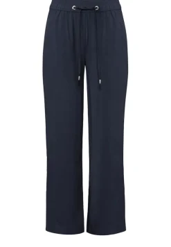 Straight Leg Viskose Hose universal blue