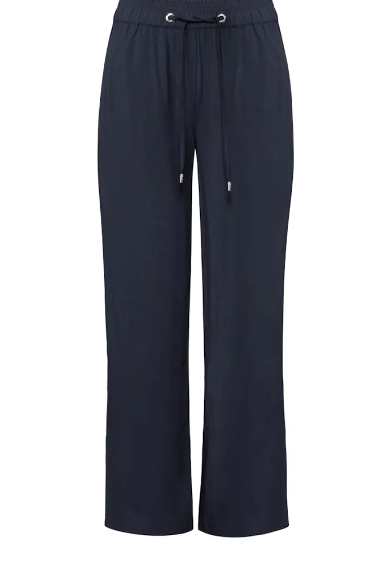 Straight Leg Viskose Hose universal blue