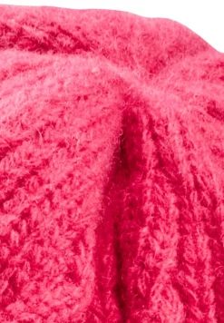 Strick-Beanie aus Wolle magnolia