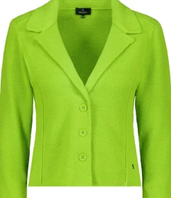 Strickblazer mit Reverskragen matcha