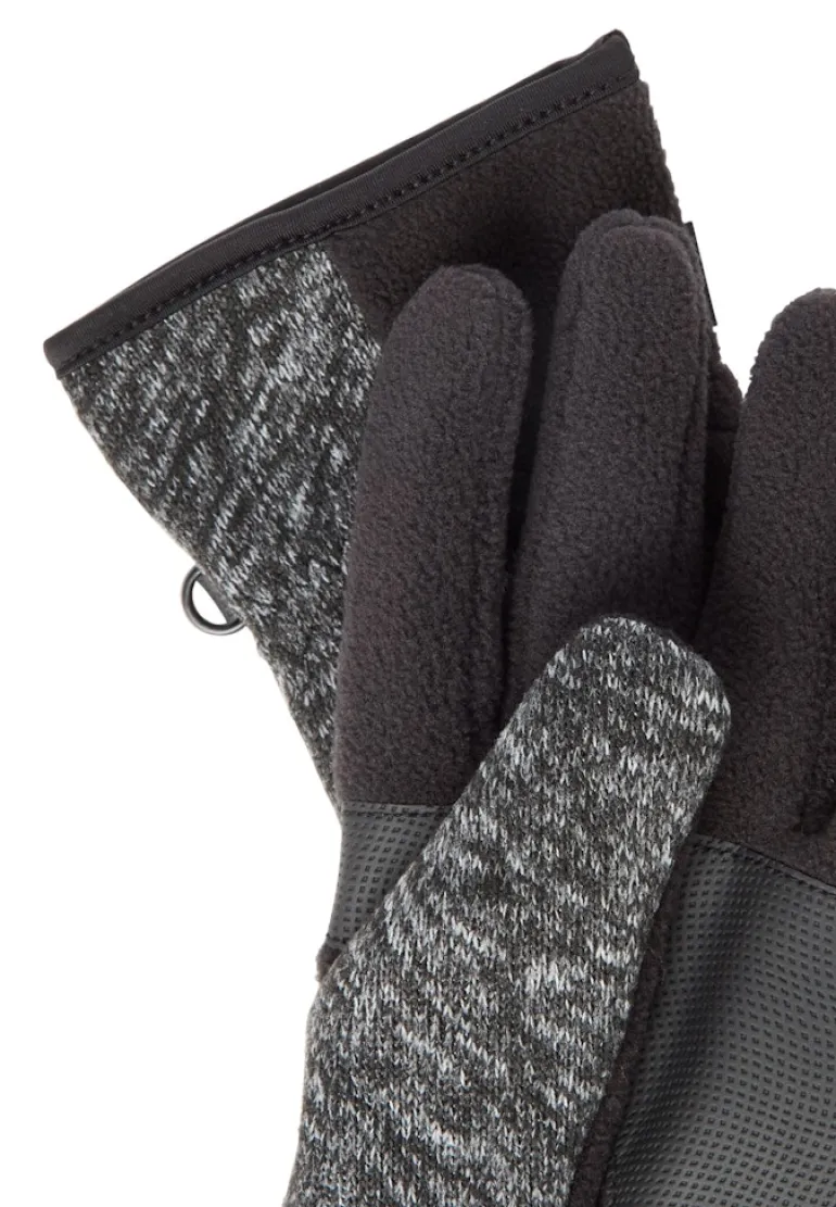 Strickhandschuhe mit elastischem Bündchen stone grey