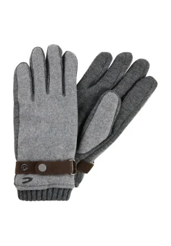 Strickhandschuhe mit Fleecefutter grey melange