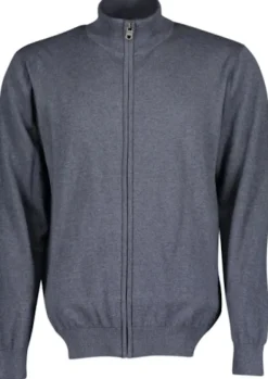 Strickjacke aus Material-Mix 17894