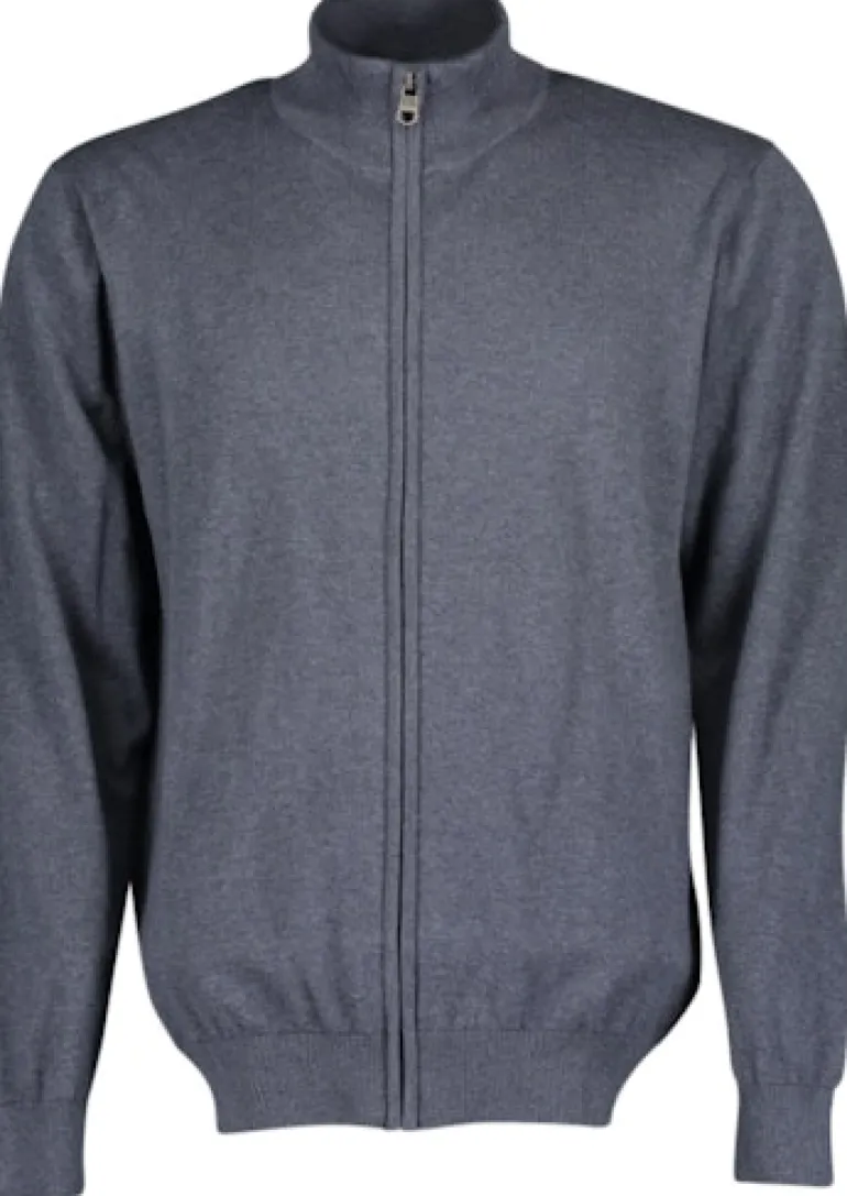 Strickjacke aus Material-Mix 17894