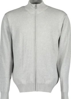 Strickjacke aus Material-Mix 19244