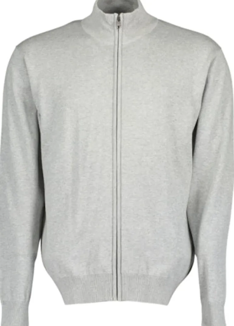 Strickjacke aus Material-Mix 19244