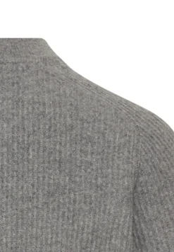Strickjacke aus reiner Lammwolle grey melange