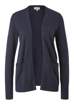 Strickjacke aus Viskosemix blau