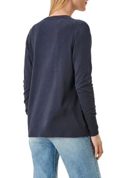 Strickjacke aus Viskosemix blau