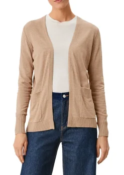 Strickjacke aus Viskosemix braun