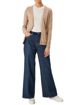 Strickjacke aus Viskosemix braun