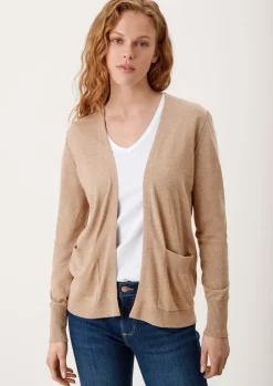 Strickjacke aus Viskosemix braun
