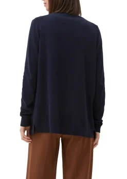Strickjacke aus Viskosemix blau2