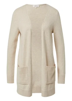 Strickjacke beige