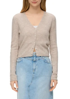 Strickjacke beige