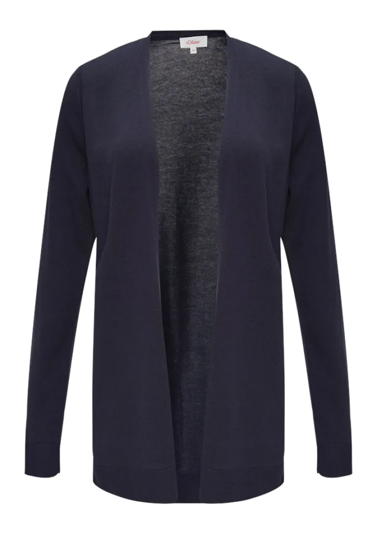 Strickjacke blau