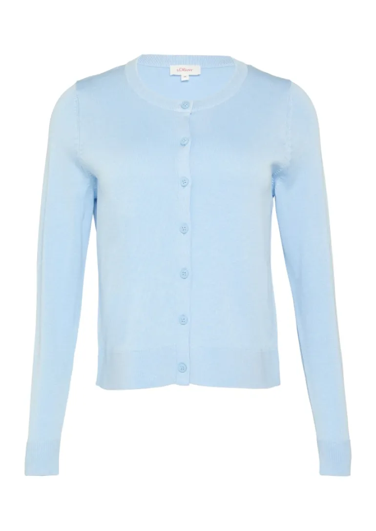 Strickjacke blau