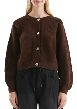 Strickjacke braun