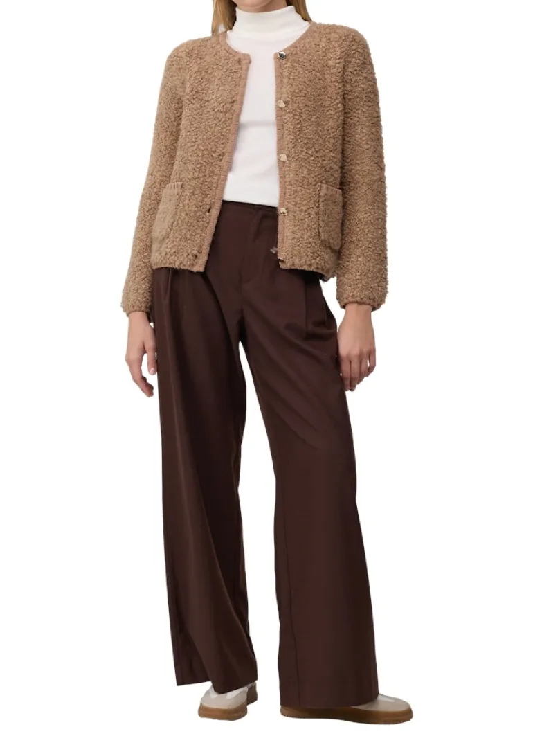 Strickjacke braun