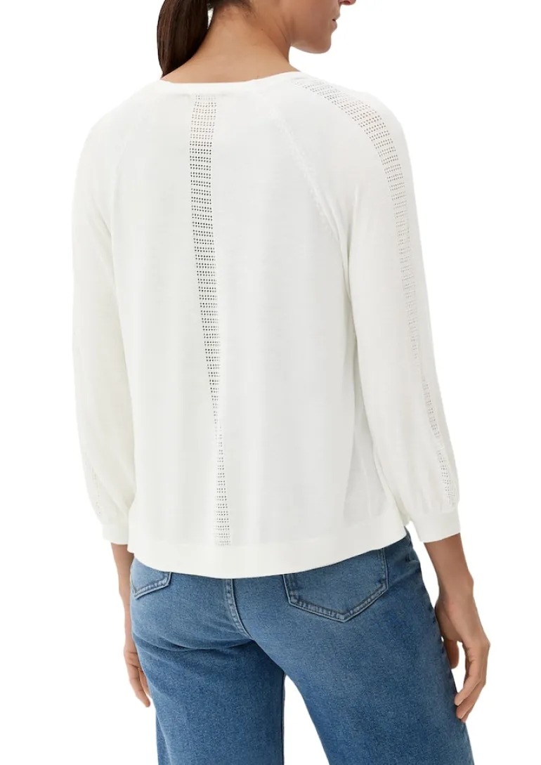 Strickjacke creme