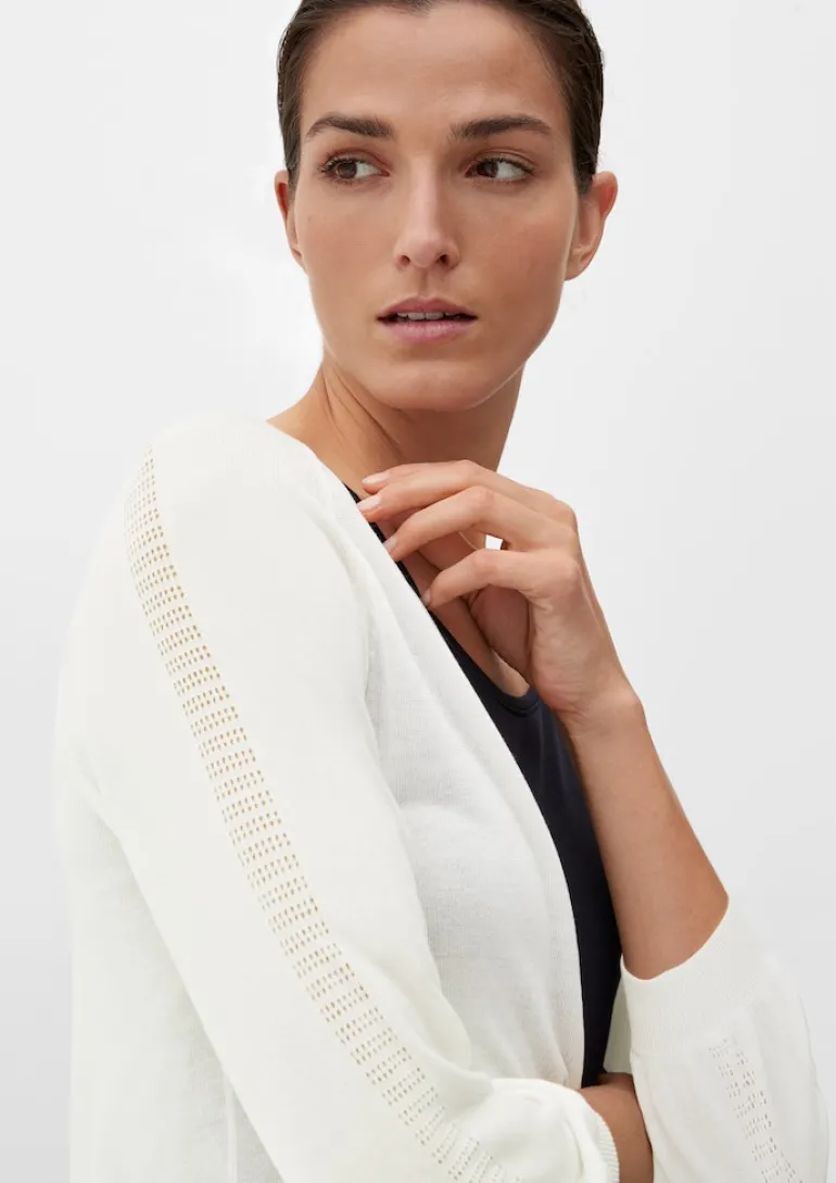 Strickjacke creme