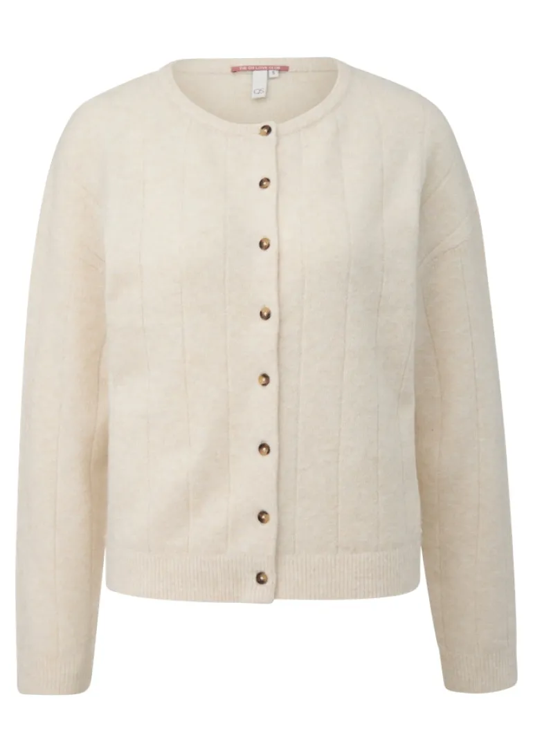 Strickjacke creme