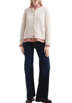 Strickjacke creme
