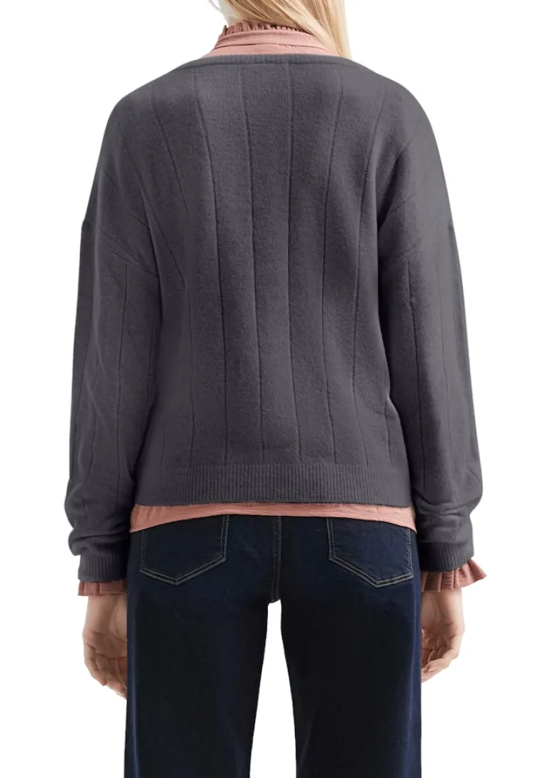 Strickjacke grau