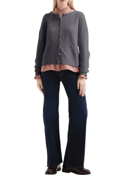 Strickjacke grau